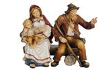 Kostner Shepherdess with Child and Shepherd on Bench