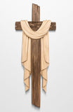 15" Passion Cross from Oberammergau - Two-Tone Stain or Natural Finish