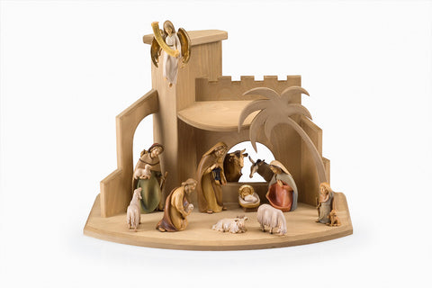 LEPI Nativity Set 12 Pieces Joseph 3 + Stable - Gloria Nativity
