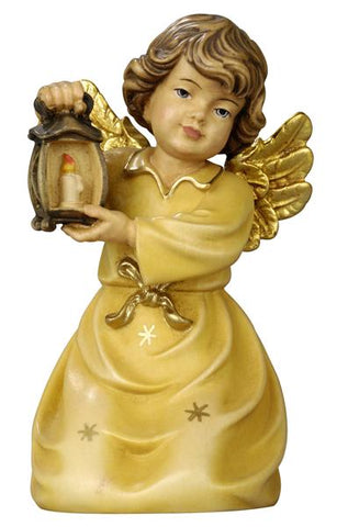 Bell Angel - Kneeling with Lantern - Original Glockenengel by PEMA