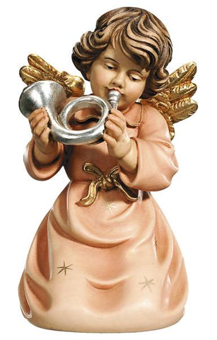 Bell Angel - Kneeling with Horn - Original Glockenengel by PEMA