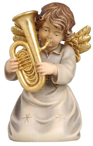Bell Angel - Kneeling with Tuba - Original Glockenengel by PEMA