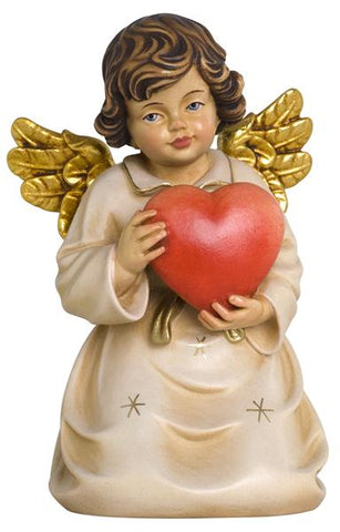 Bell Angel - Kneeling with Heart - Original Glockenengel by PEMA