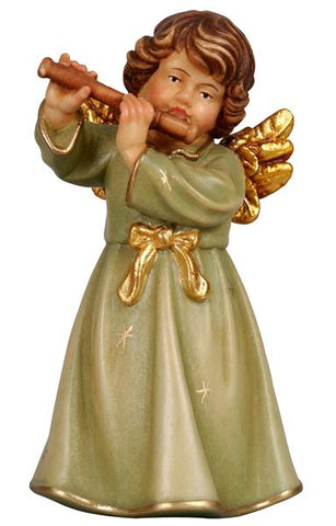 Bell Angel - Standing with Flute - Original Glockenengel by PEMA