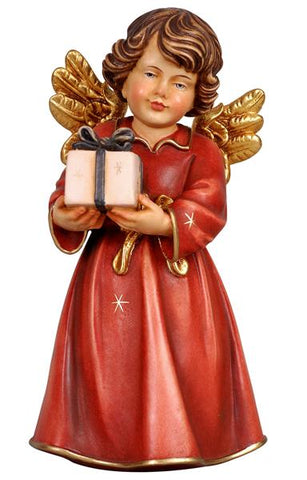 Bell Angel - Standing with Parcel - Original Glockenengel by PEMA