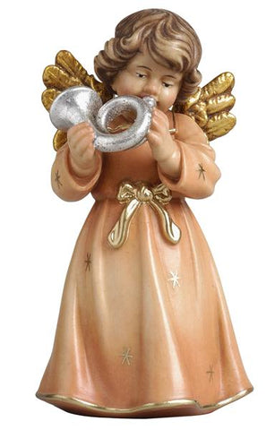Bell Angel - Standing with Horn - Original Glockenengel by PEMA