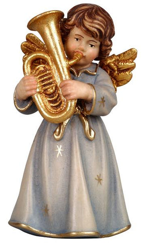 Bell Angel - Standing with Tuba - Original Glockenengel by PEMA