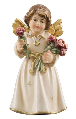 Bell Angel - Standing with Roses - Original Glockenengel by PEMA