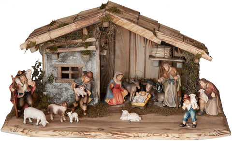 Salcher Rasciesa Stable with Bethlehem Nativity