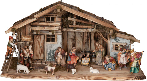Salcher Stable Alpe di Siusi with Bethlehem Nativity