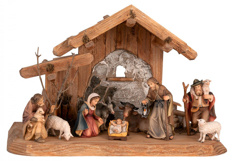 Salcher Stable with Original Bethlehem Crib