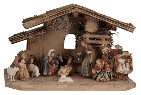 Salcher Stable Tyrol with Original Bethlehem Figures