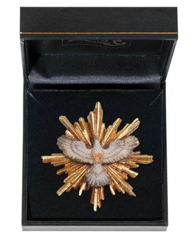 Holy Spirit with Aura - Miniature Woodcarving in Case