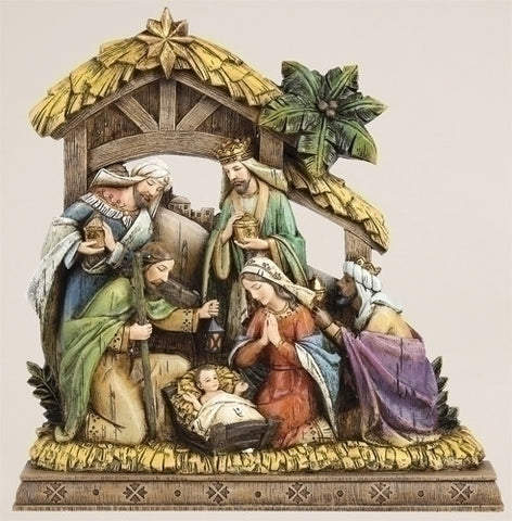 9.5" Single Piece Nativity by Joseph's Studio