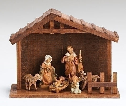 7 Piece Nativity Creche,  My First Nativity Creche - by Fontanini