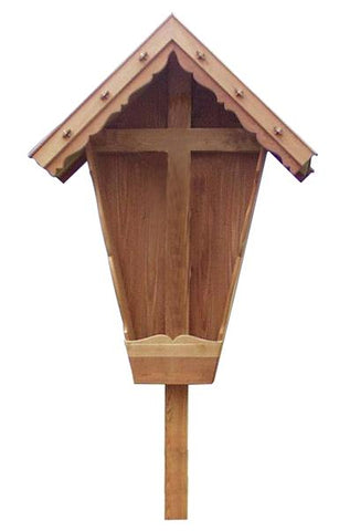 Natural Larch Feldkreuz / Field Cross (No Corpus)