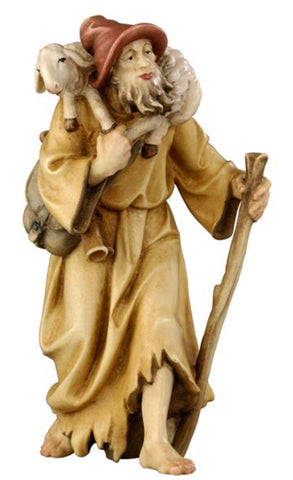 Rainell Shepherd with a Lamb on his Shoulder