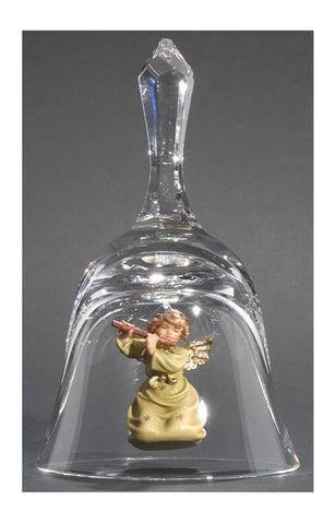 Crystal Bell Angel with Flute by PEMA