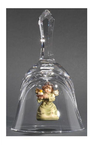 Crystal Bell Angel with Candle Carrier by PEMA