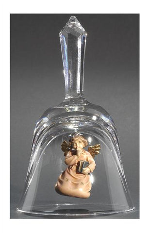 Crystal Bell Angel with Book by PEMA