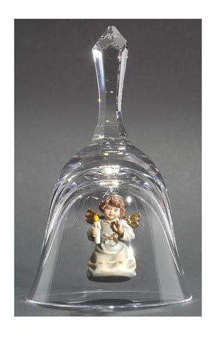 Crystal Bell Angel with Candle by PEMA