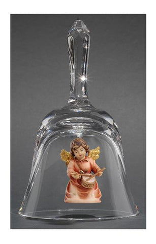 Crystal Bell Angel with Drum by PEMA
