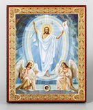 Resurrection Icon - Christ Stands Victorious! All the Angels Worship Him!