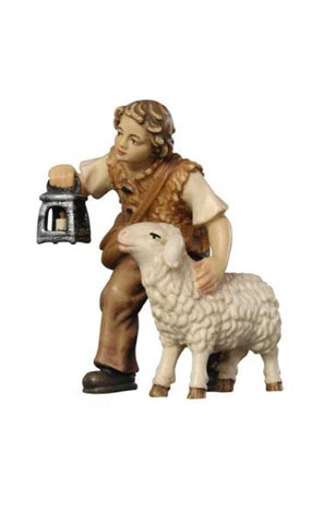 Heimatland Boy with sheep and lantern