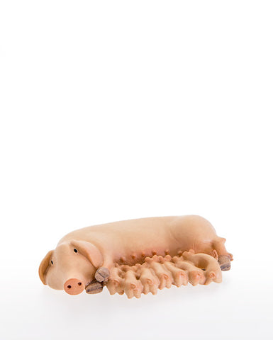 Kastlunger Pig with piglets