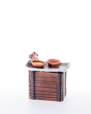 Kastlunger Tray with soups and squirrel