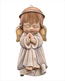 Guardian Angel - 5.5" Hanging Woodcarving - LEPI Woodcarvings