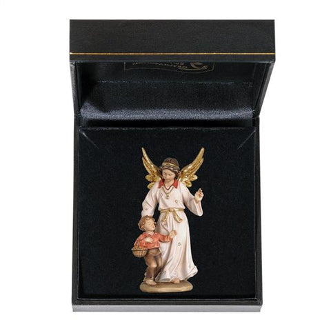 Guardian Angel with Boy - Woodcarving in Case