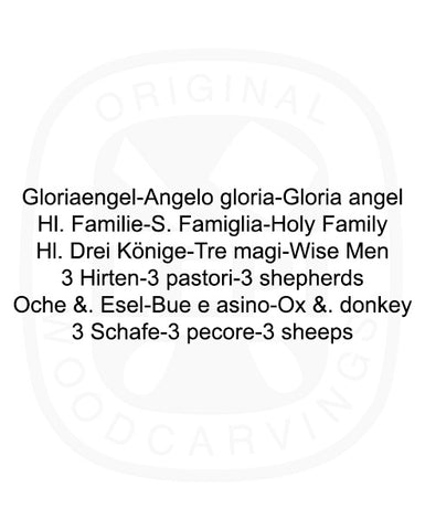 Reindl Nativity set of 15 pieces