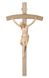 Bowed Crucifix - Hand Painted or Natural Wood