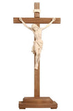 13" - 33" Hand Carved Standing Crucifix -  Home or Church Altar Crucifix