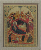 Nativity Icon - Ornate Raised Design - Gift Packaging