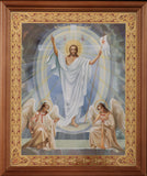 Resurrection Icon - Christ Stands Victorious! All the Angels Worship Him!