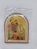St. Michael slays the Dragon - Made in Russia - 4.1" x 3.55"