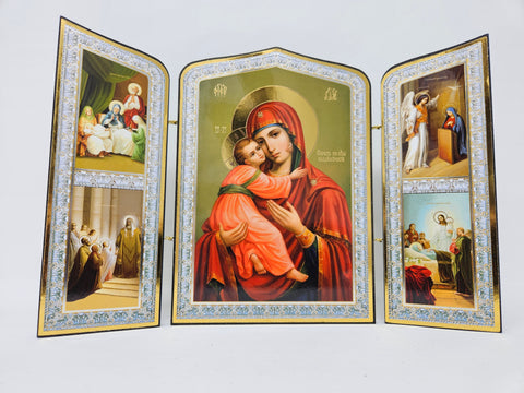 Virgin Mary triptych