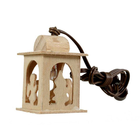 Wooden Lantern for Nativity Scene