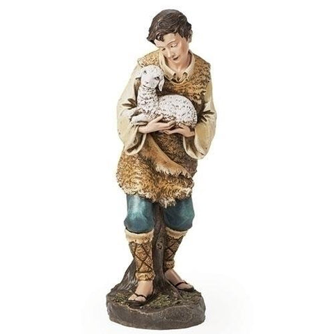39" Outdoor Nativity - Shepherd With Lamb by Joseph's Studio