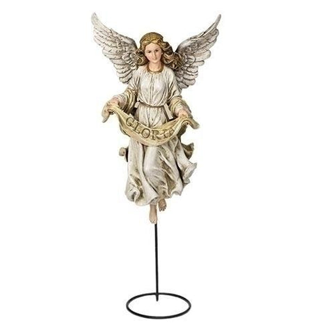 27" Outdoor Nativity - Angel On Stand by Joseph's Studio