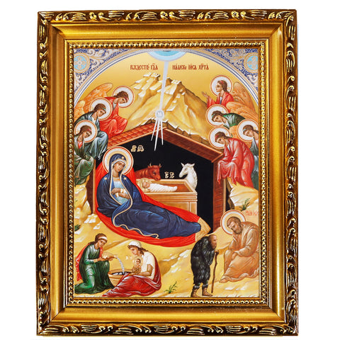 Infant Jesus in the Manger - Nativity Icon