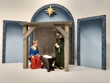 Henning Holy Family Carvings with Stable - Starter Set