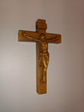 Pectoral Crucifix Woodcarving - Wooden Cross for Necklace - Carved of Wood