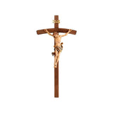 PEMA Leonardo Style- Small Natural Wood Carved Crucifix