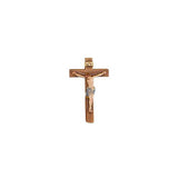 Pectoral Crucifix Woodcarving - Wooden Cross for Necklace - Carved of Wood