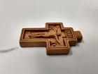 2" Wooden Pectoral Crucifix / Cross - Pastor Cross Woodcarving -Made of Wood