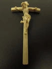 PEMA Leonardo Style- Small Natural Wood Carved Crucifix