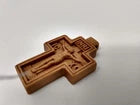 2" Wooden Pectoral Crucifix / Cross - Pastor Cross Woodcarving -Made of Wood